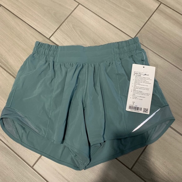 Lululemon Hotty Hot Short 4” * Tidewater Teal - Picture 6 of 6
